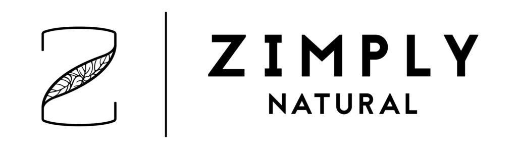Schwarzes ZIMPLY NATURAL Logo klein