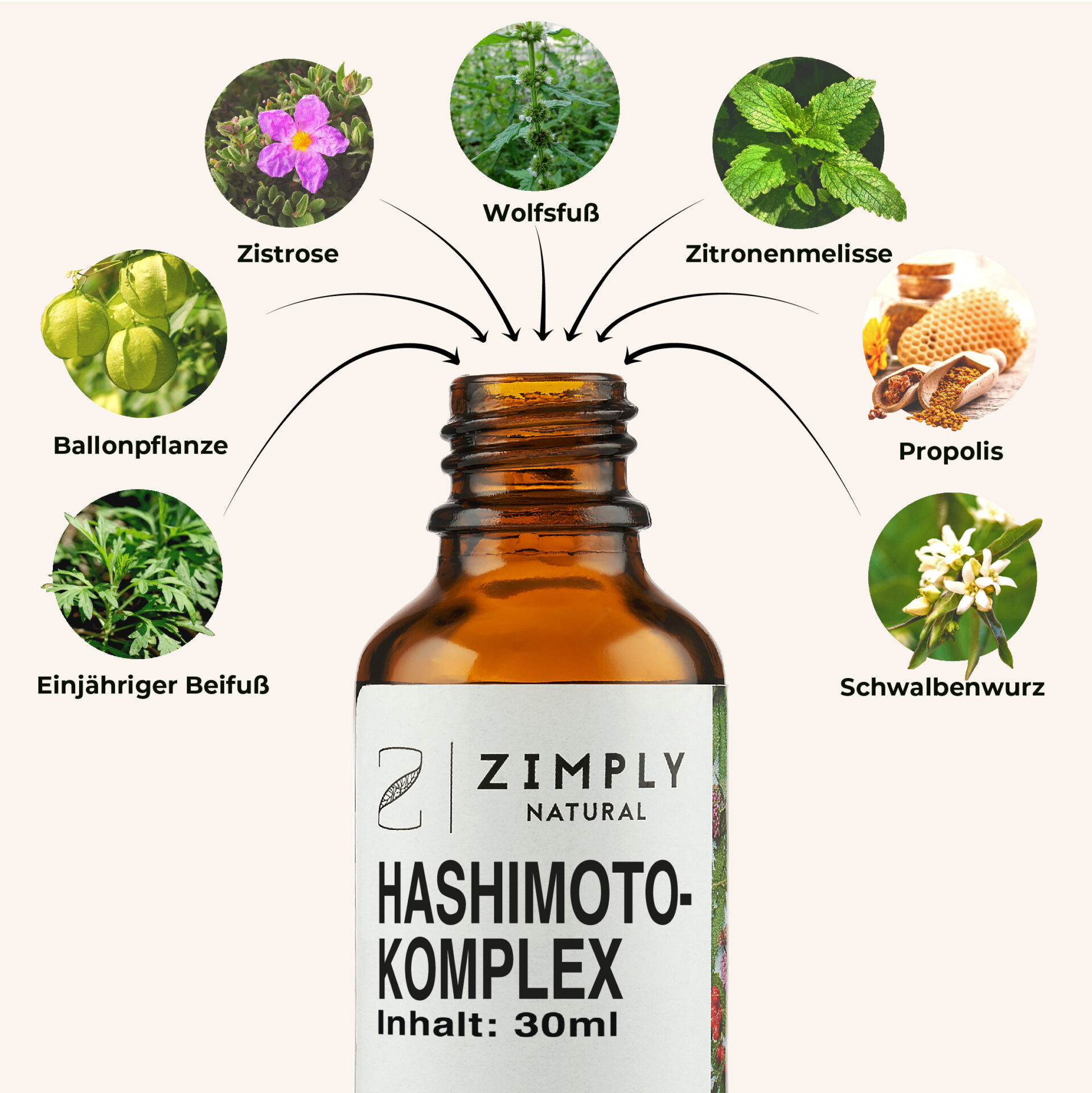 Zimply Natural Hashimoto Complex Blend