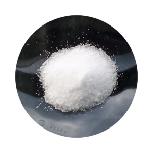 Small white Natrium sulfuricum crystals