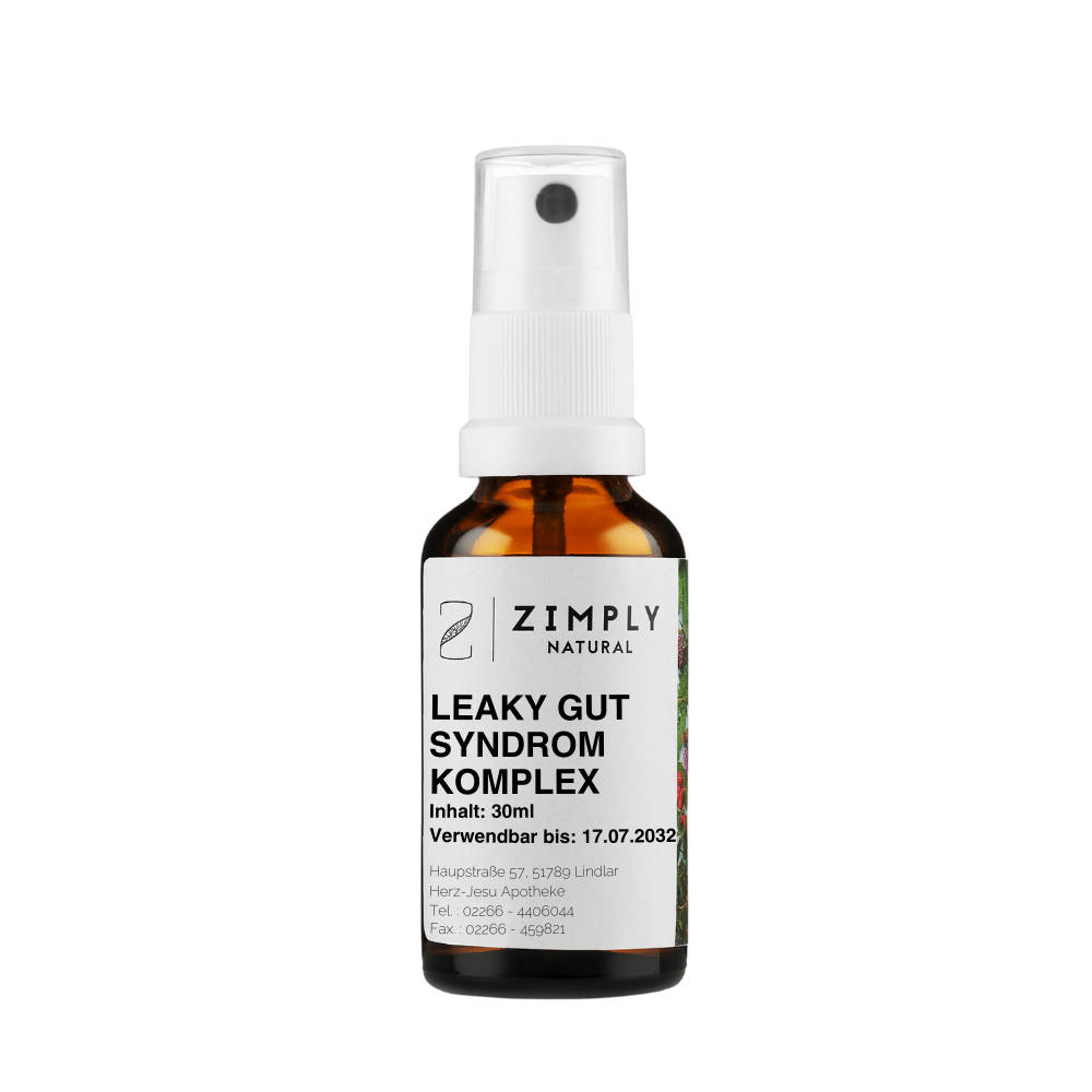 Spray vials with leaky gut syndrome complex